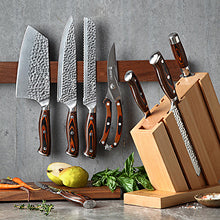 9PC High Carbon Stainless Steel Knife Set Pakka Wood