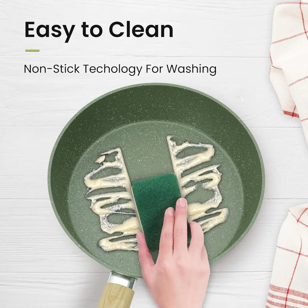 30-Piece Non-Stick Granite Cookware Set