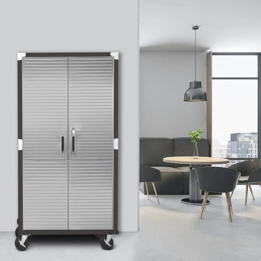 Solid Steel Rolling Lockable Metal Storage Cabinet
