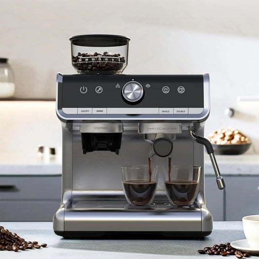 Espresso Coffee Machine  Maker with Grinder  Latte
