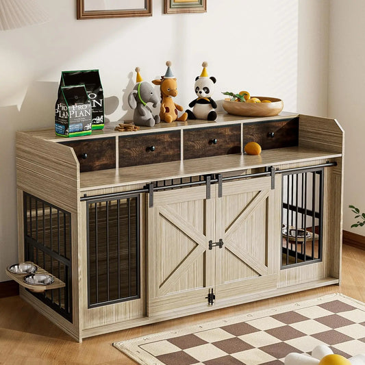 Double Dog Crate Furniture