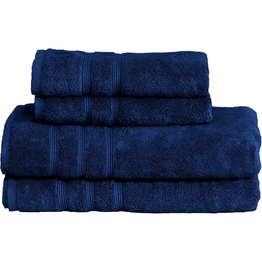 Luxury Turkish Cotton 4 Piece Towel Set
