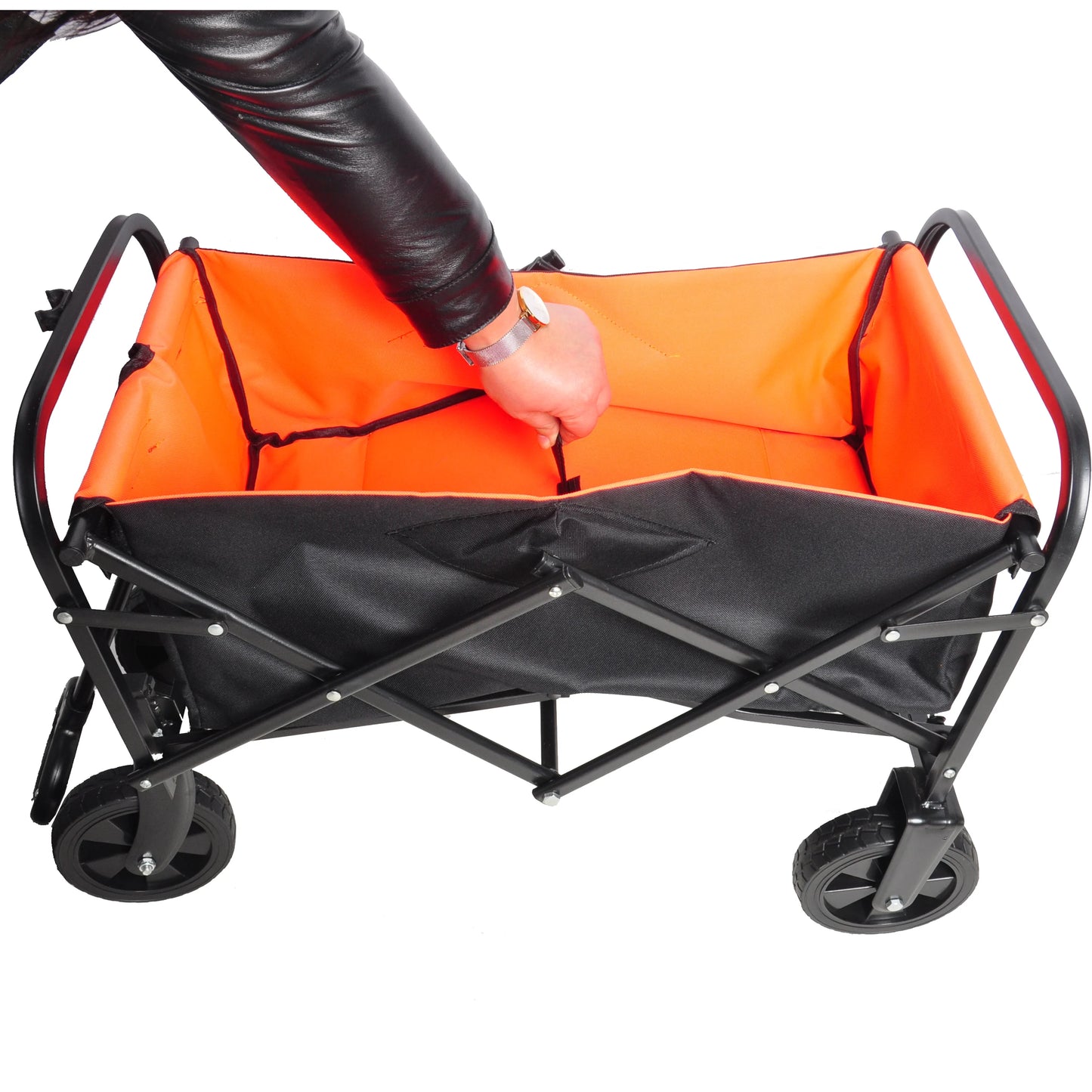 Folding Wagon  Beach Cart Black