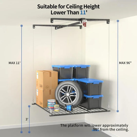 Overhead Garage Storage Rack