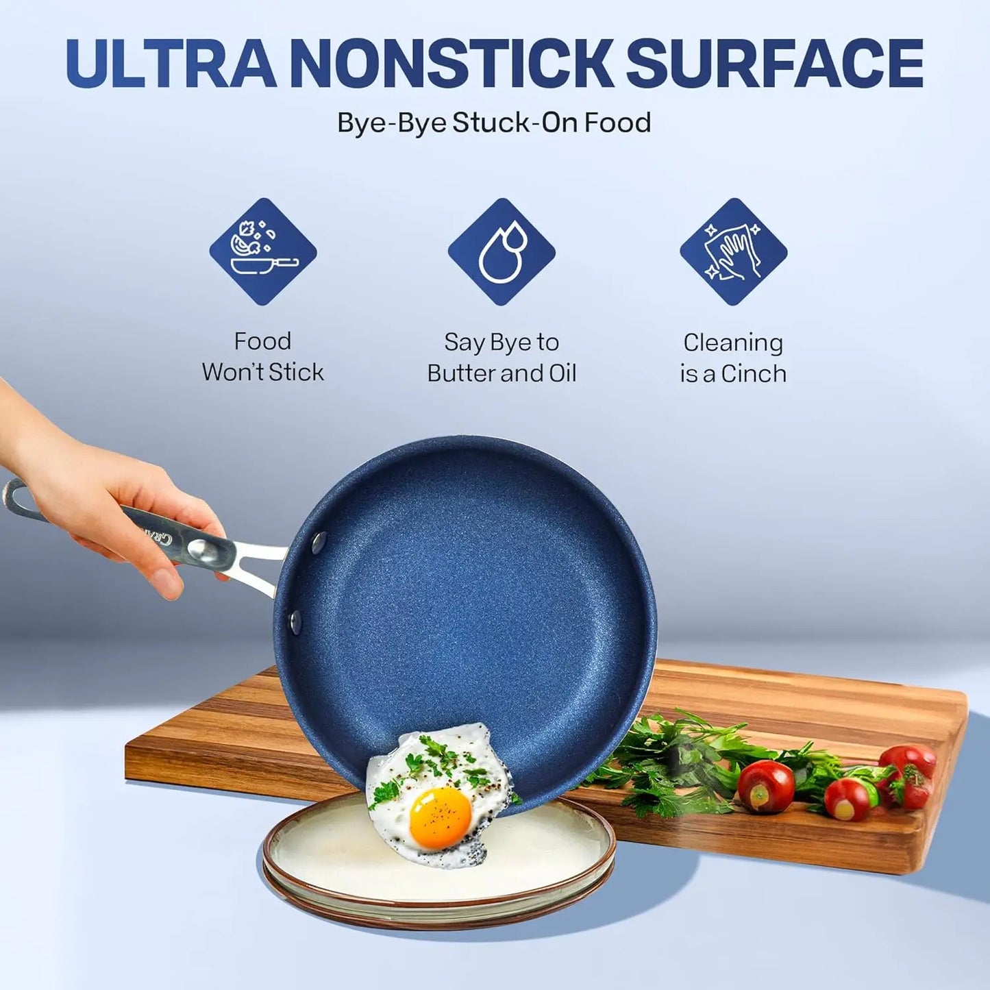 20 Pc Pots and Pans Set Non Stick Cookware