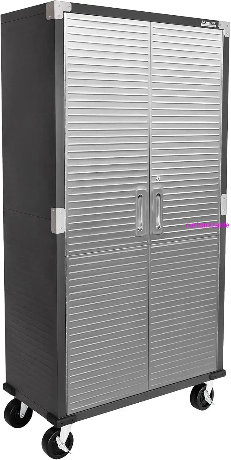 Solid Steel Rolling Lockable Metal Storage Cabinet