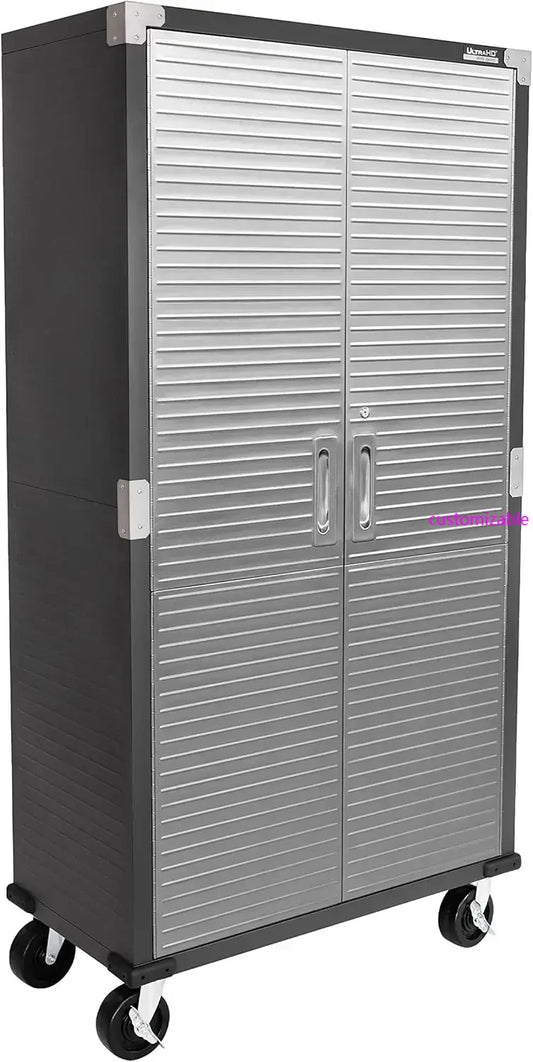 Solid Steel Rolling Lockable Metal Storage Cabinet