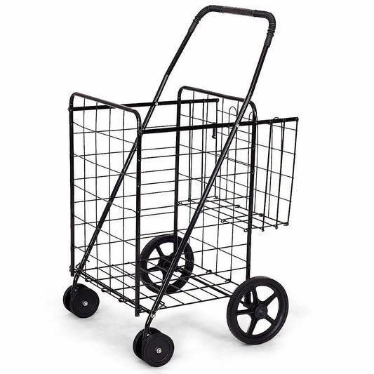 Folding Shopping Cart Jumbo Basket
