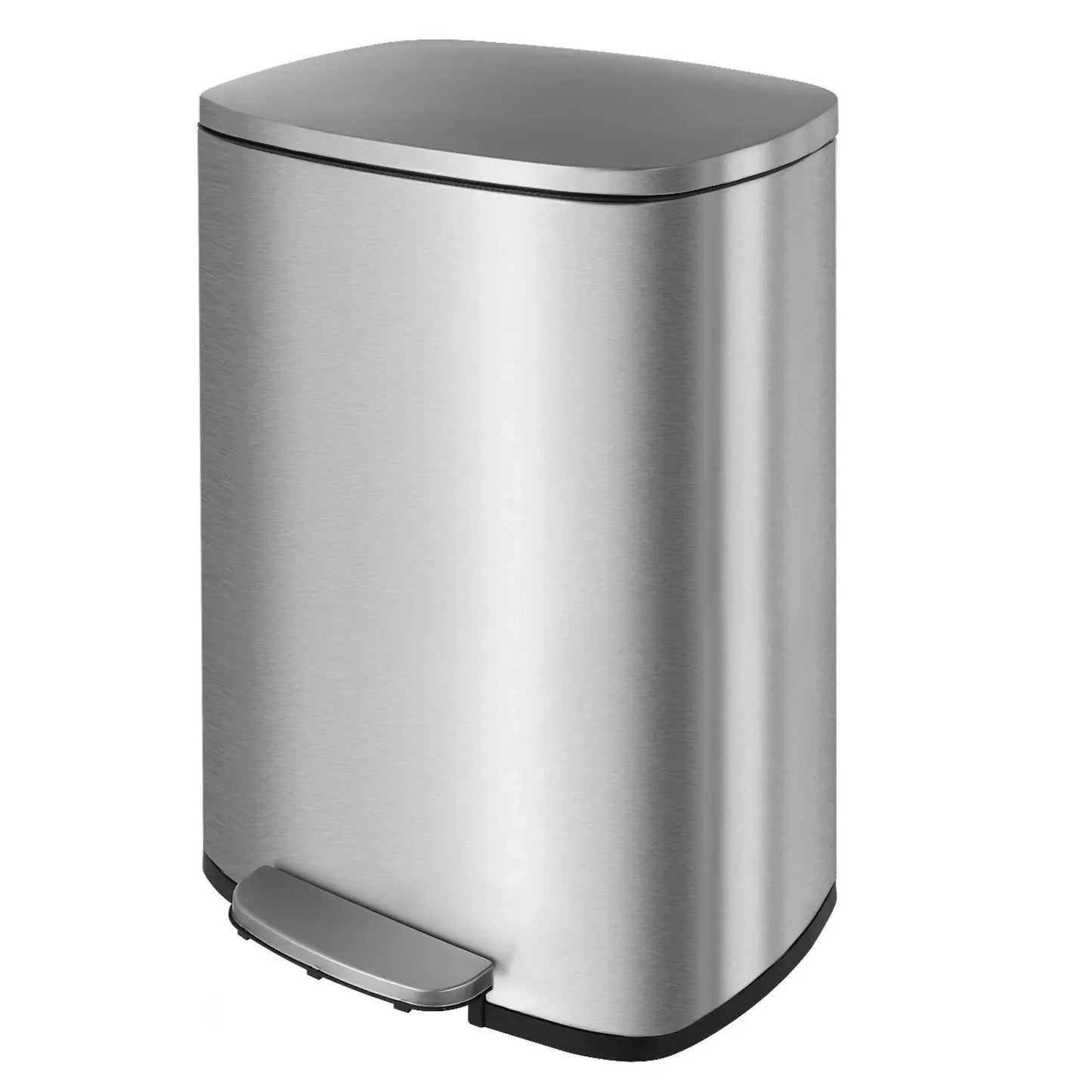 Kitchen Trash Can, Stainless Steel 50 Liter