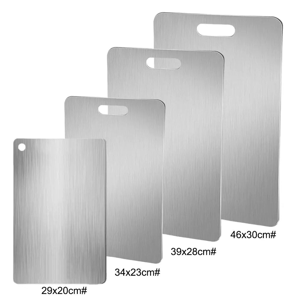 Stainless Steel Cutting Board Double Sided Chopping