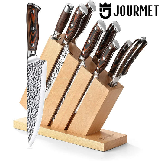 9PC High Carbon Stainless Steel Knife Set Pakka Wood