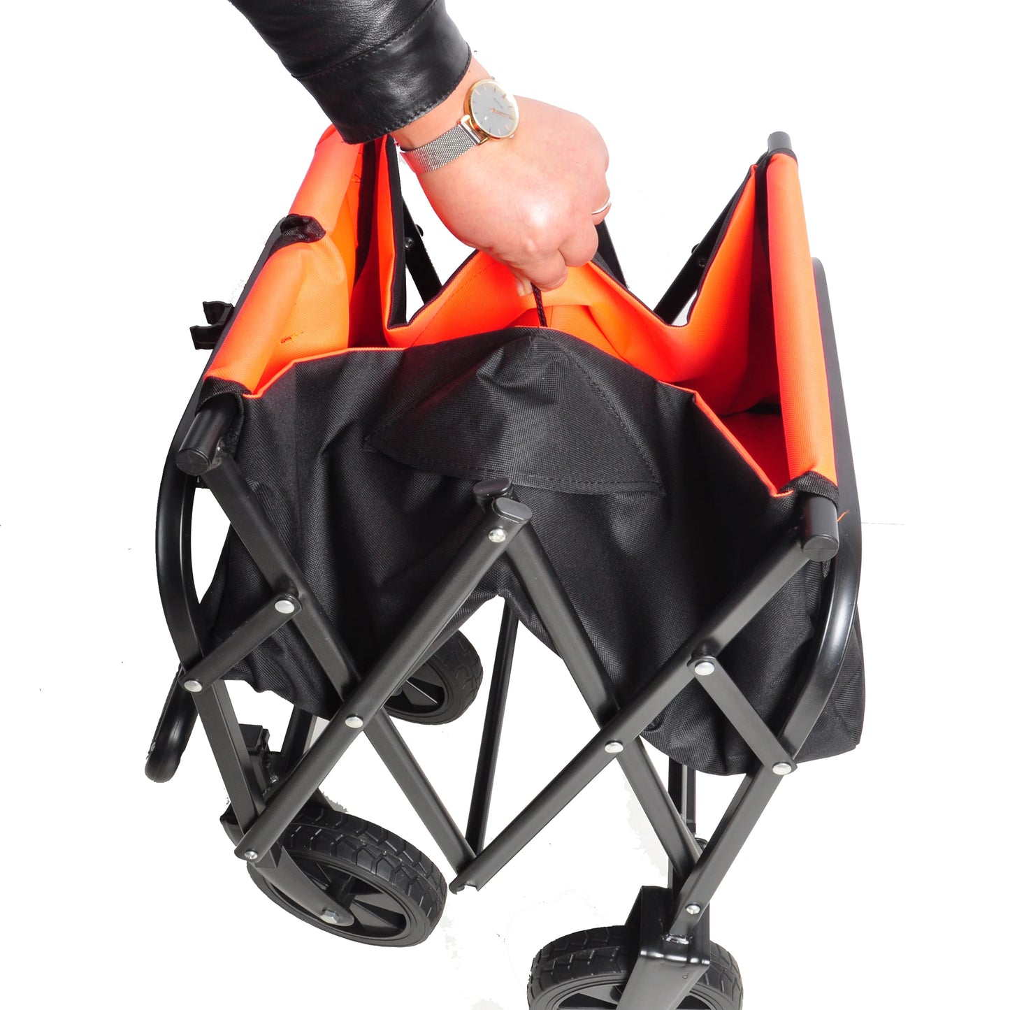 Folding Wagon  Beach Cart Black