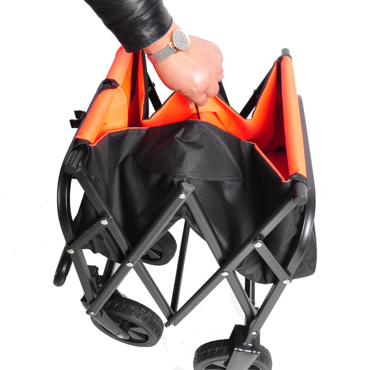 Folding Wagon  Beach Cart Black