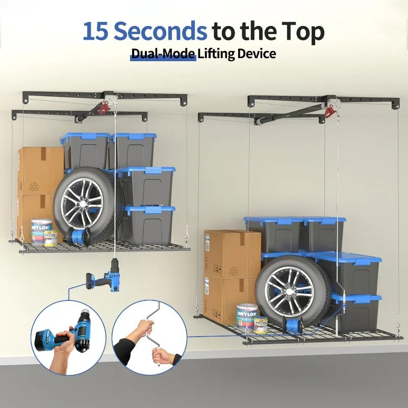 Overhead Garage Storage Rack