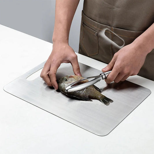 Stainless Steel Cutting Board Double Sided Chopping