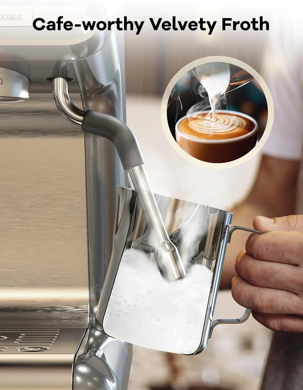 Espresso Coffee Machine  Maker with Grinder  Latte