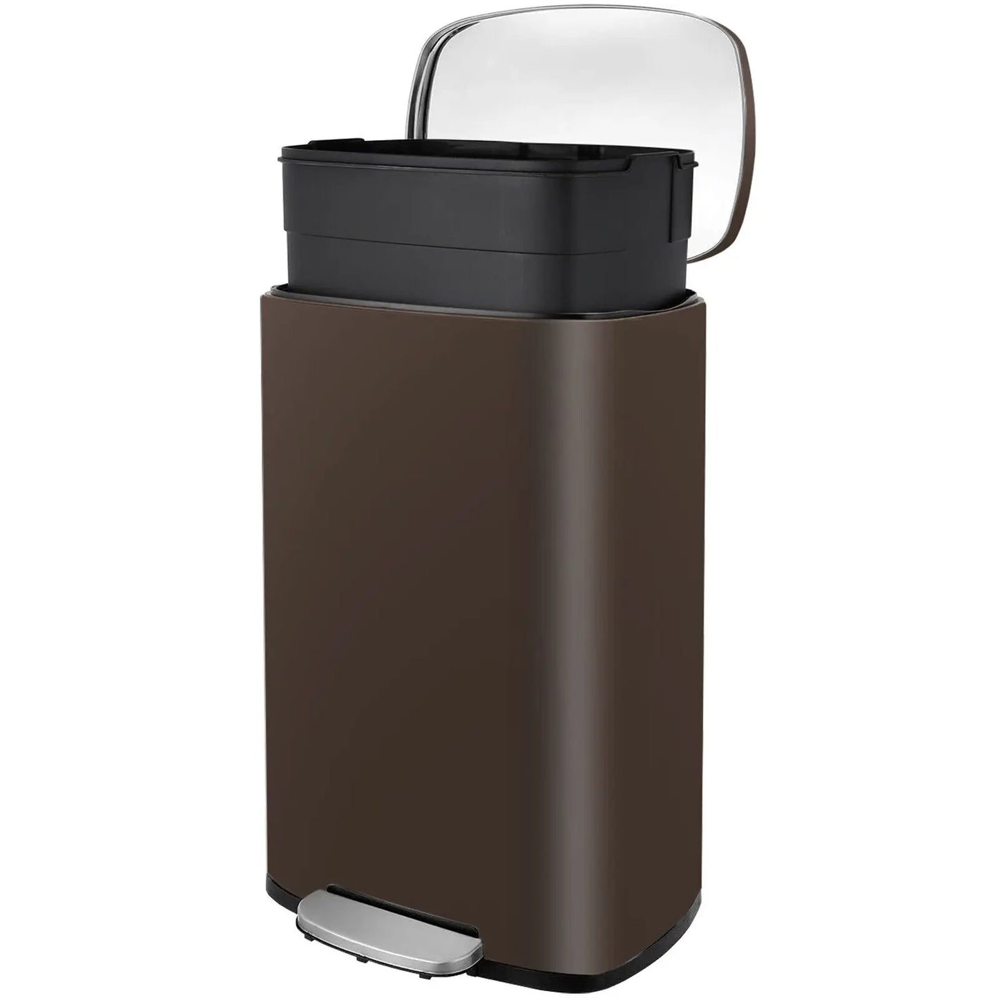 Kitchen Trash Can, Stainless Steel 50 Liter